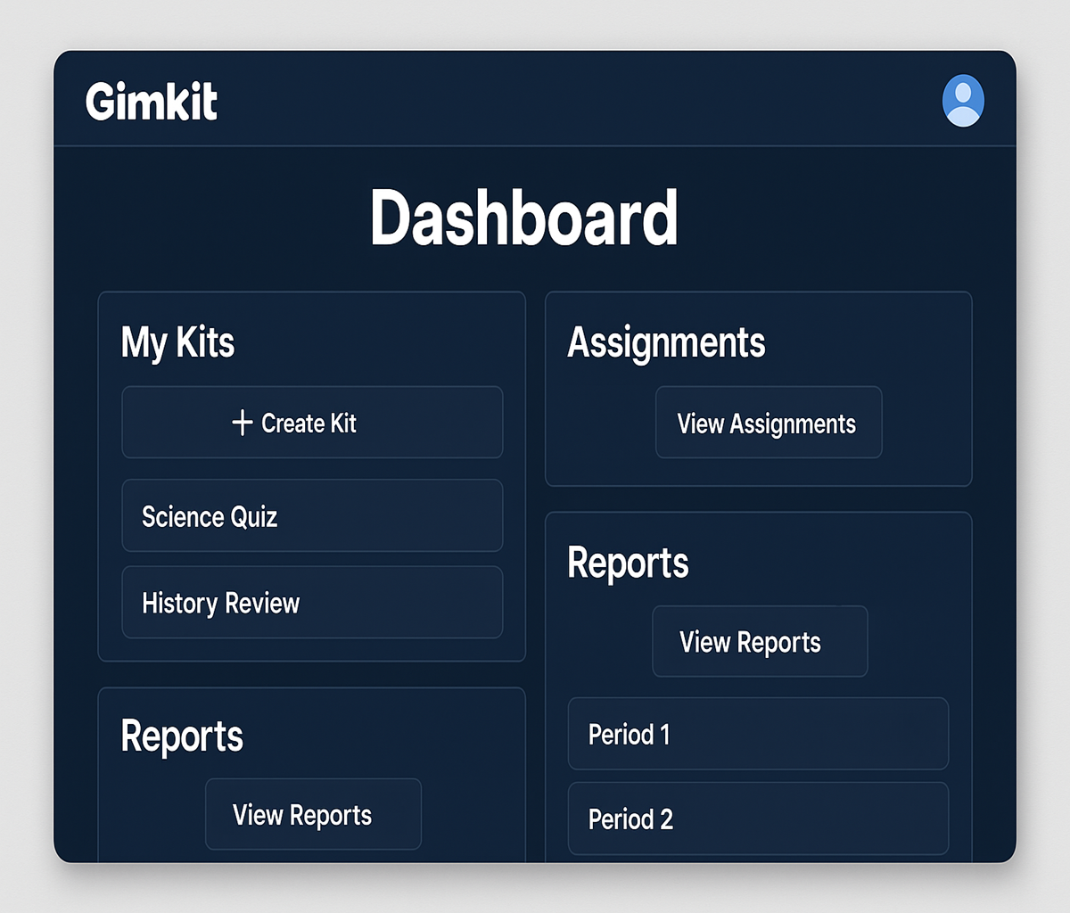 Gimkit Dashboard