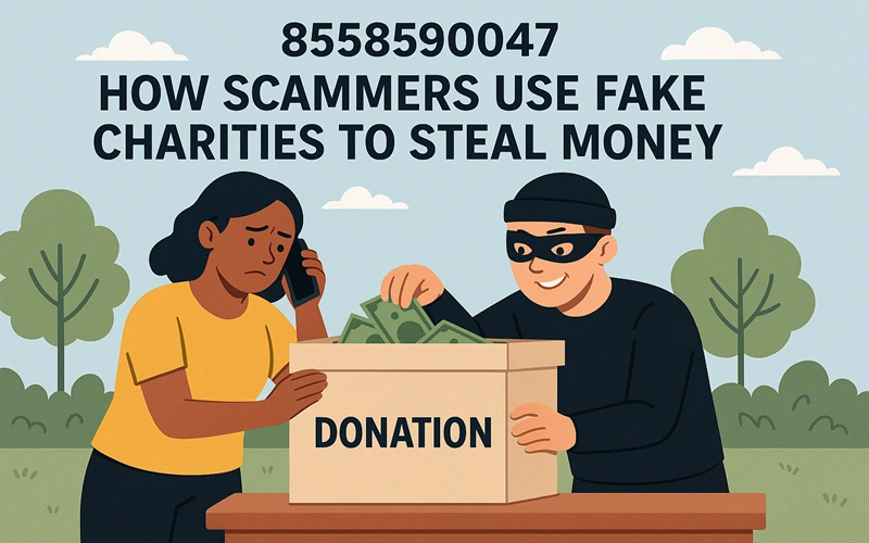 8558590047: How Scammers Use Fake Charities to Steal Money
