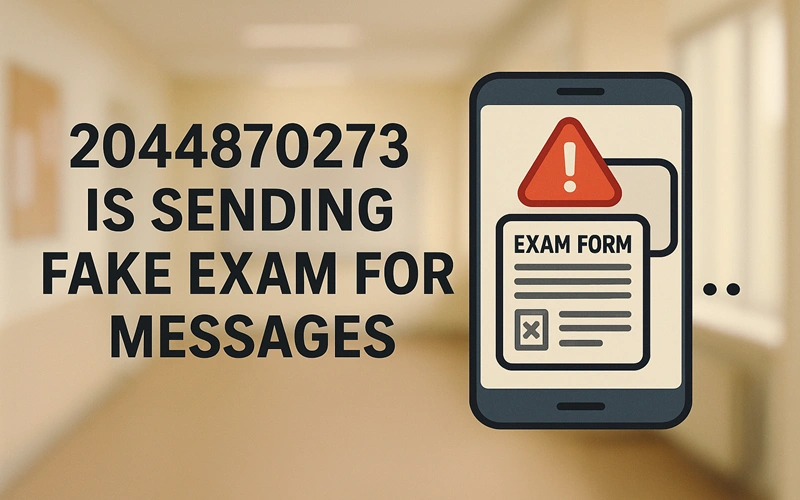 Warning: 2044870273 Is Sending Fake Exam Form Messages